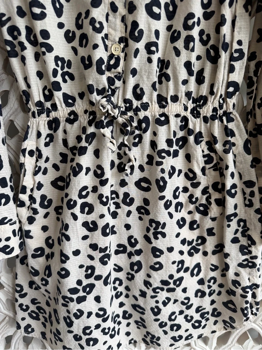 Gap Leopard Print Shirt Dress, Girls M